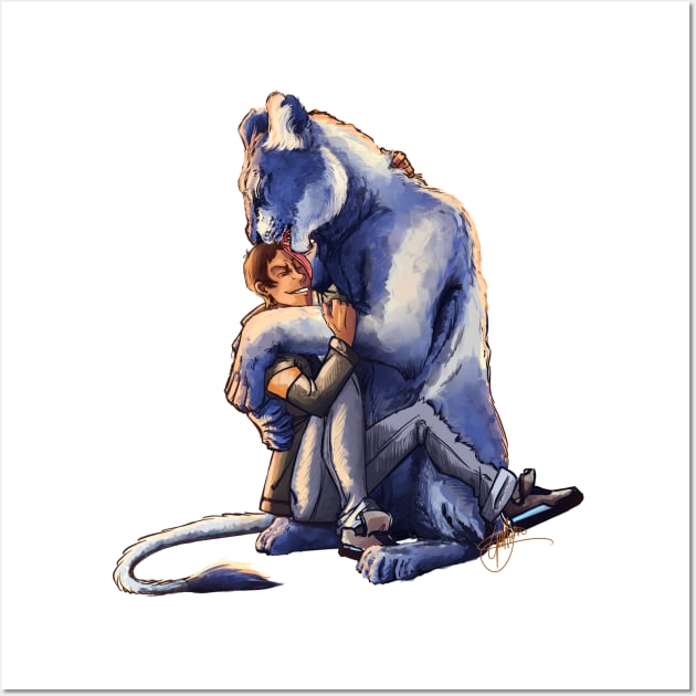 The Blue Lion Wall Art by CrossRoadArt